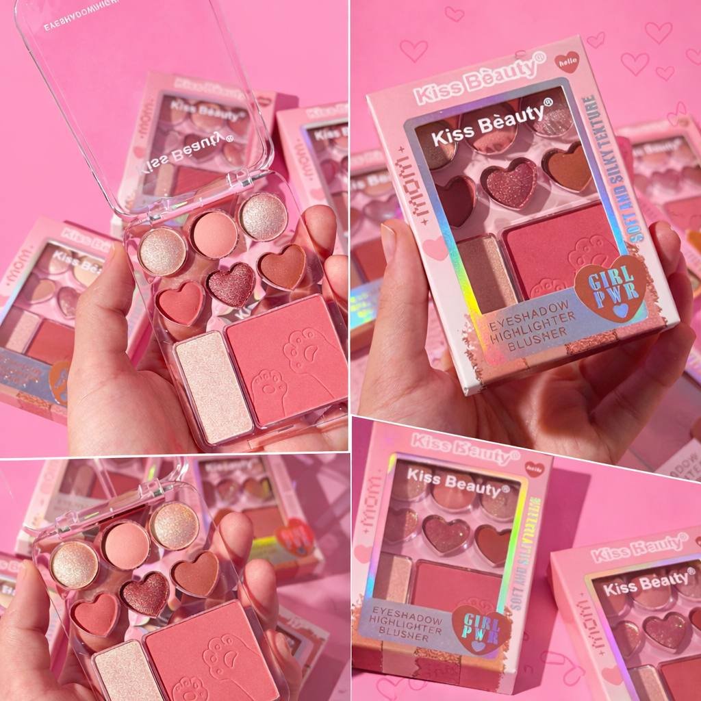 💐💗 Paleta 3 en 1 Kiss Beauty 🫢😻