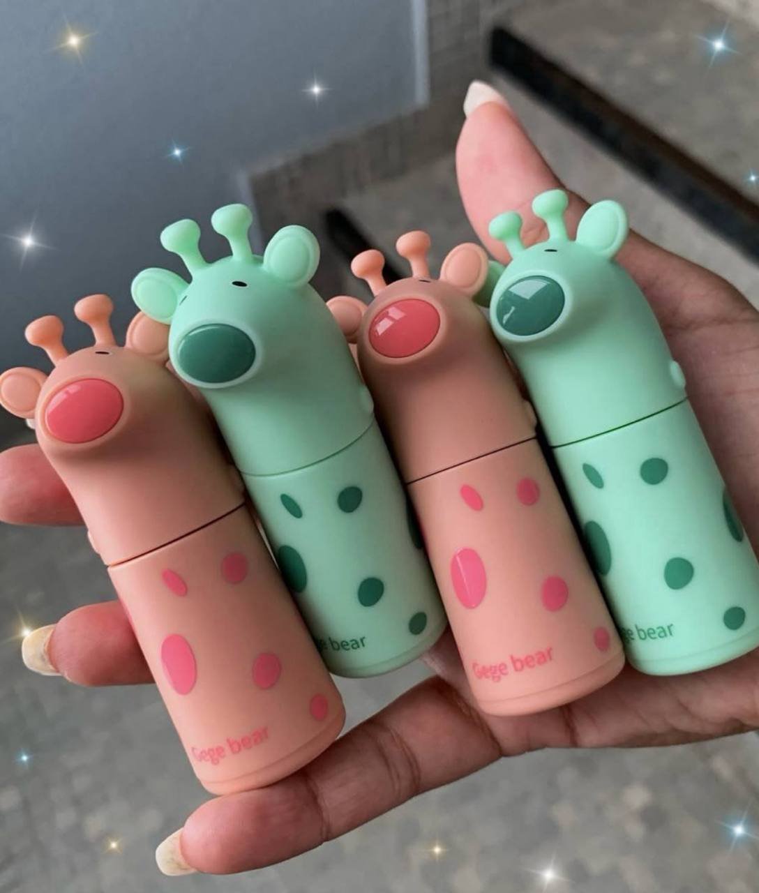 💖LIP GLAZE GEGE BEAR💖 JIRAFA 🦒 