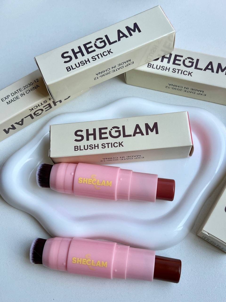 💖 RUBOR EN BARRA SHEGLAM STICK + BROCHA 💖