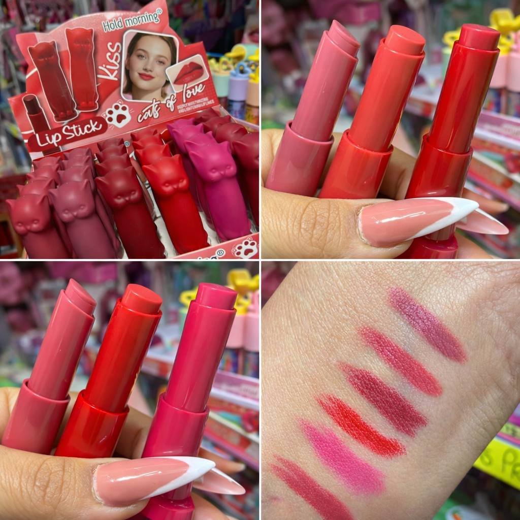 😲 Labial velvet acabado matte  Presentación de gatito 🐈‍⬛ ❣️