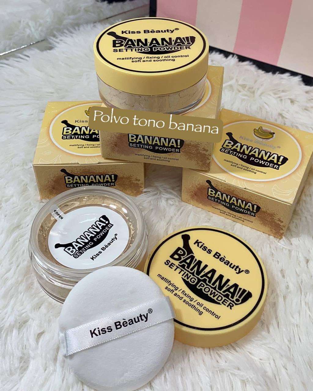 POLVO BANANA 🍌  KISS BEAUTY ✨