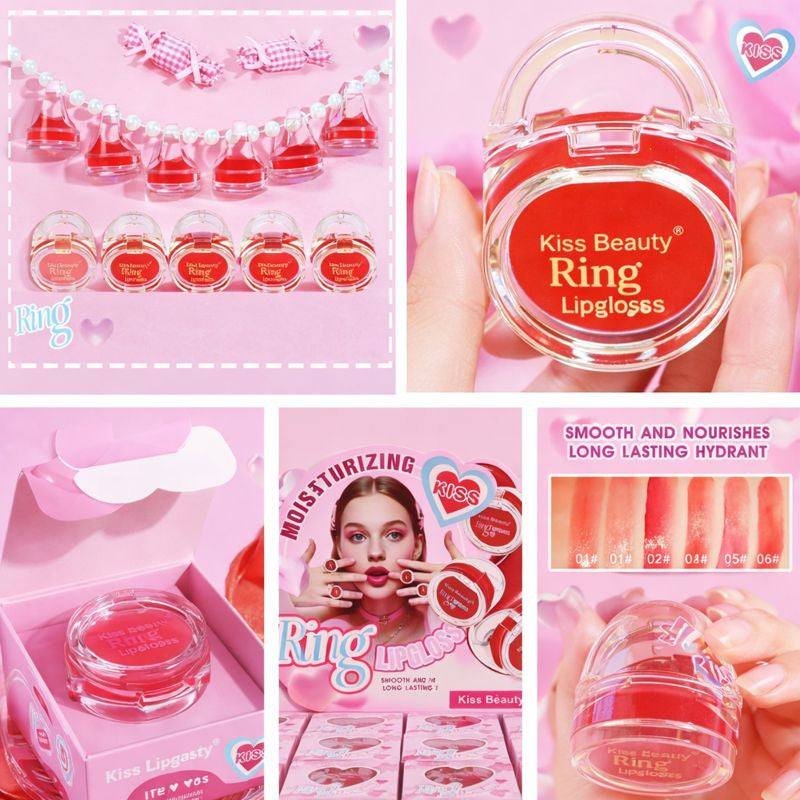 GLOSS EN FORMA DE ANILLO 💓 Kiss Beauty ✨🥰