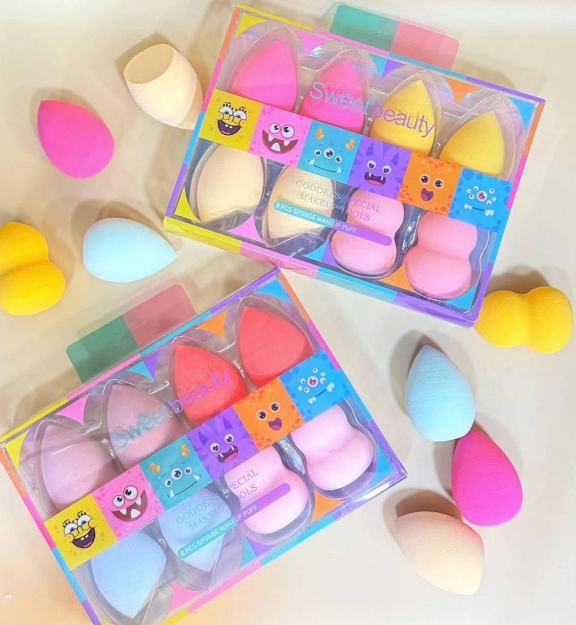 🌸 CAJA DE 8 ESPONJAS 🌸