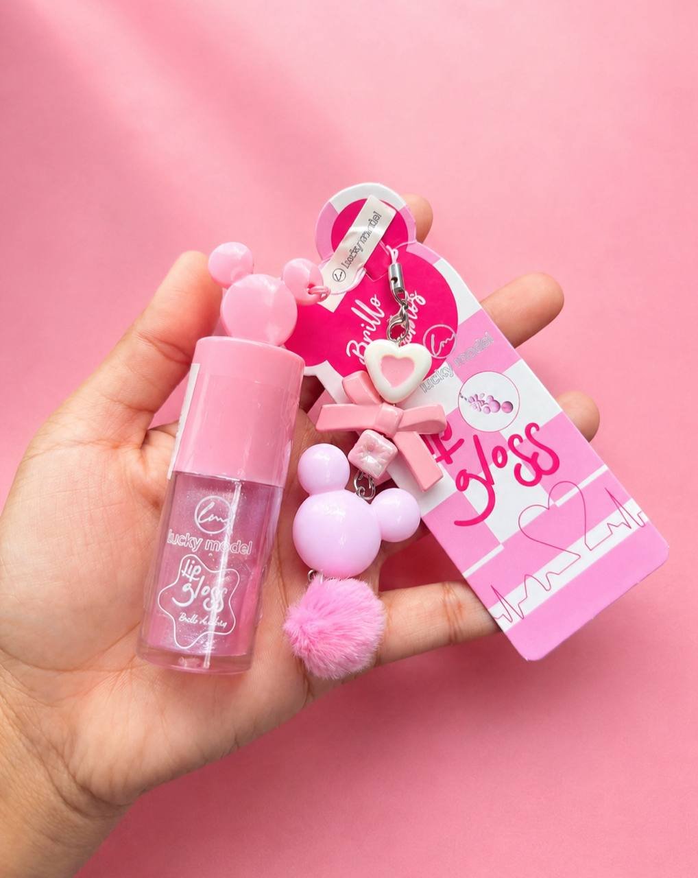 Gloss llavero lazo, mariposa, Minnie 