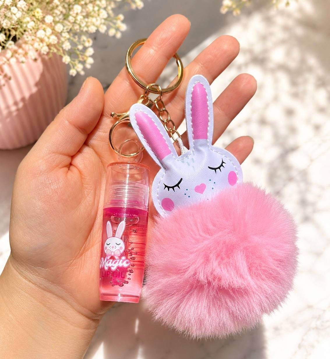 🐰💓 Lip oil Mágico Llavero 💓🐰