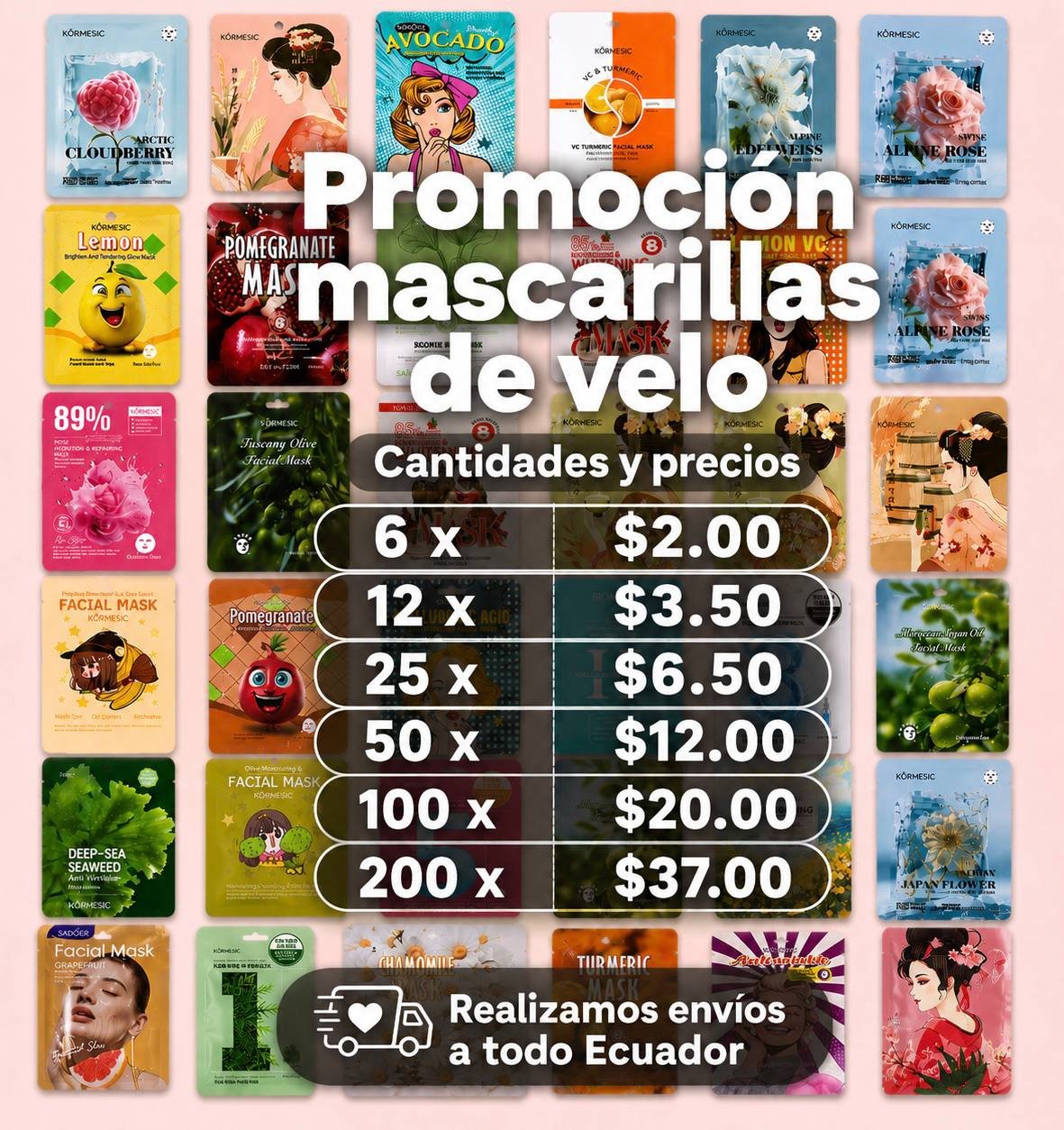 PROMO!! 😍 100 Mascarillas de velo 🎊🙊