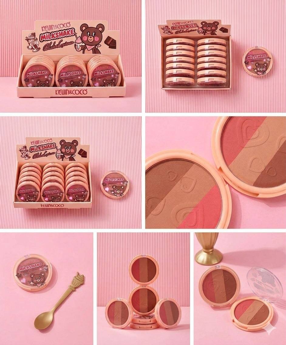 ✨  Kevin&Coco Milkshake – Rubor y Contorno 2 en 1 ✨