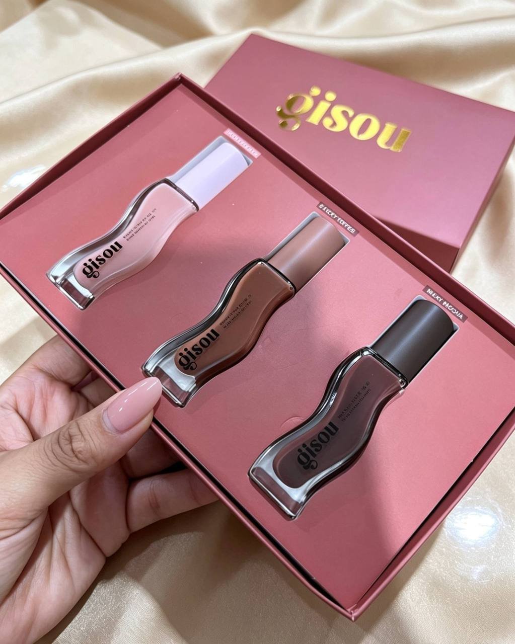 SET TRÍO LIP GLAZE GISOU 🤎😍