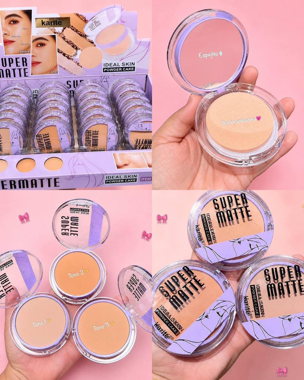 💖 POLVO COMPACTO 💖 Super Matte Original Karite✨