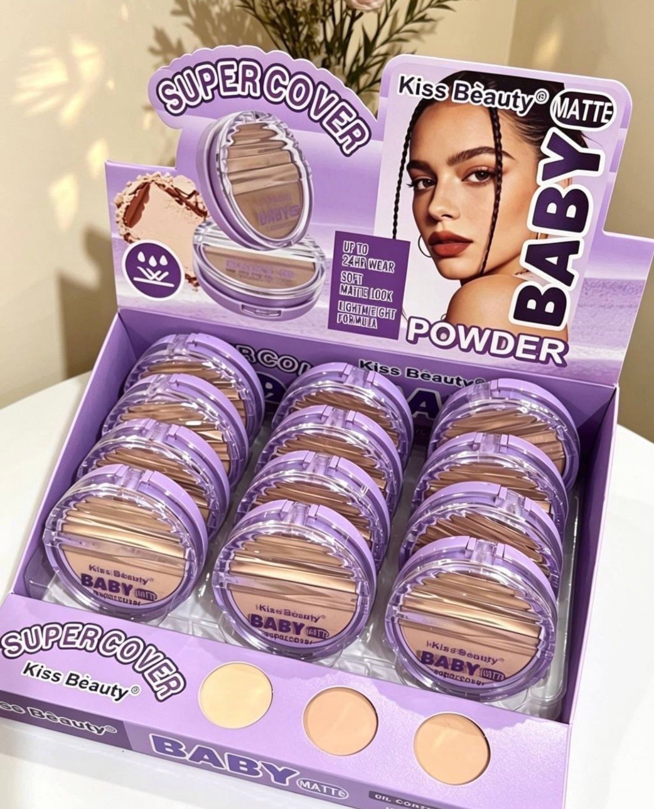 💜 Polvo Compacto Baby Kiss Beauty 💜
