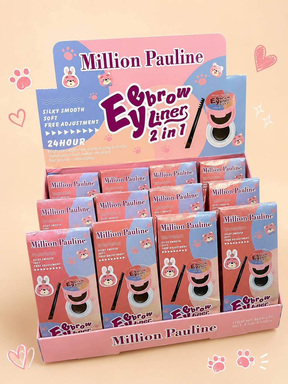 💖 2 EN 1 POMADA DE CEJAS 💖 Original Million Pauline✨