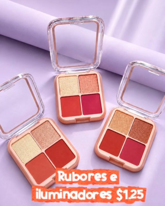 🚨 Promo 🚨 Paleta de rubor e iluminador 