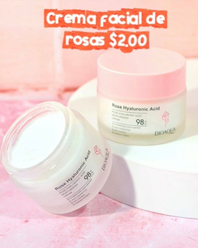 🚨 Promo 🚨 Crema facial de rosas 